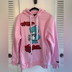 Bleecker & Mercer Pink Hood Crown Hoodie New With Tags - L